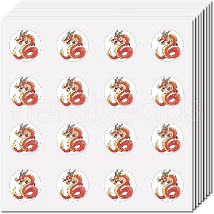 8 Sheets Plastic Waterproof Self-Adhesive Picture Stickers DIY-WH0428-099-1