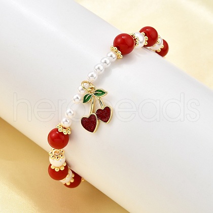 Brass Stretch Bracelets BJEW-C098-02B-1