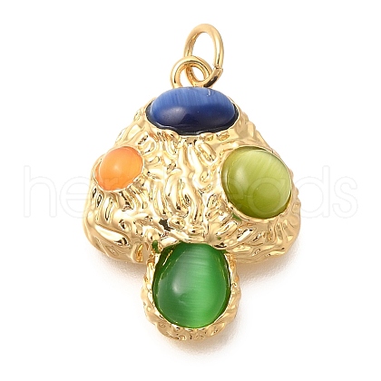 Brass Pendants KK-U040-01G-02-1