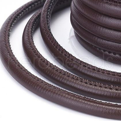 Round PU Leather Cords LC-L006-05-1