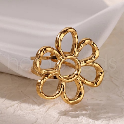 304 Stainless Steel Cuff Rings RJEW-S621-02B-G-1