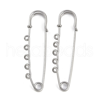 304 Stainless Steel Safety Pins Brooch Findings STAS-K252-05C-P-1