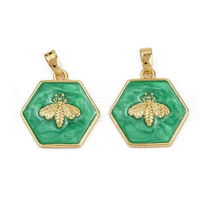 Brass Pendants KK-C093-04G-1