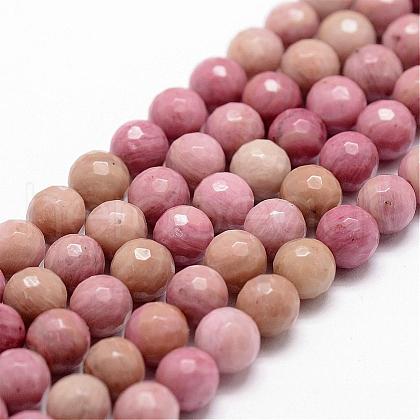 Natural Rhodonite Beads Strands G-D840-16-8mm-1