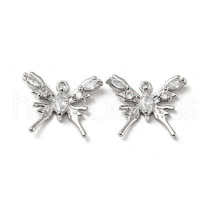Brass Micro Pave Cubic Zirconia Pendants KK-H460-52P-1
