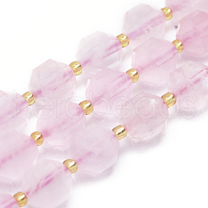 Natural Rose Quartz Beads Strands G-K303-A03-10mm-1