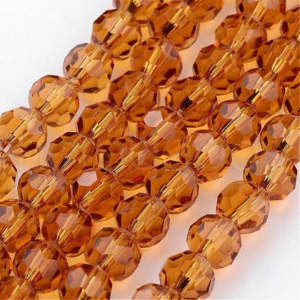 Transparent Glass Bead Strands GLAA-G013-6mm-65-1