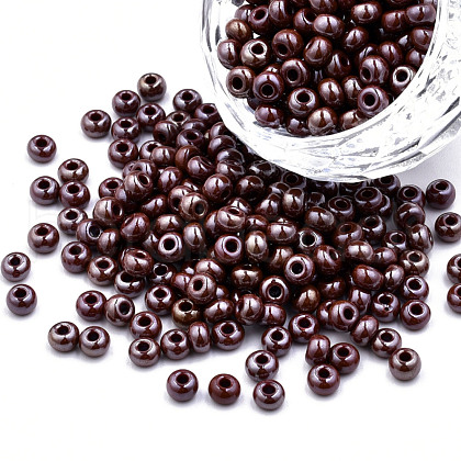 6/0 Czech Opaque Glass Seed Beads SEED-N004-003D-14-1