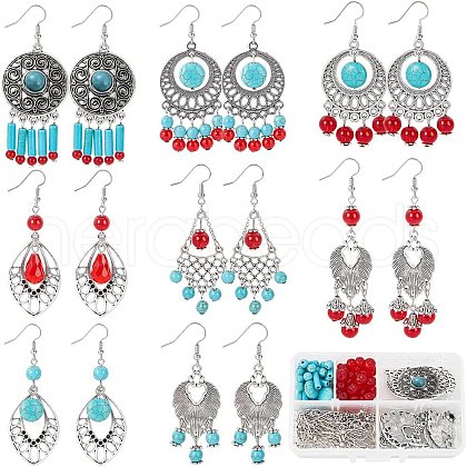 SUNNYCLUE 94Pcs Teardrop & Geometry Beads DIY-SC0016-43-1