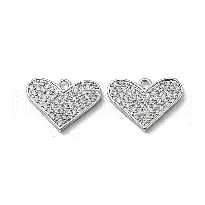 Brass Micro Pave Cubic Zirconia Pendants KK-H460-46P-1