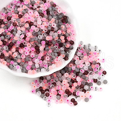 Frosted Glass Seed Beads SEED-N007-21A-1