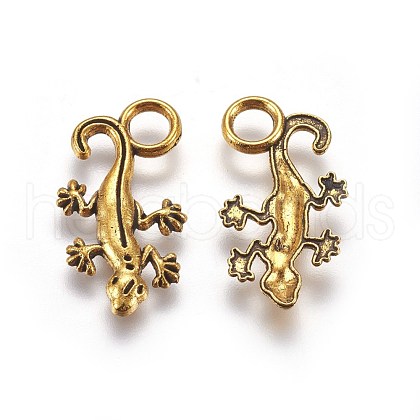 Tibetan Style Alloy Pendants TIBEP-21055-AG-LF-1
