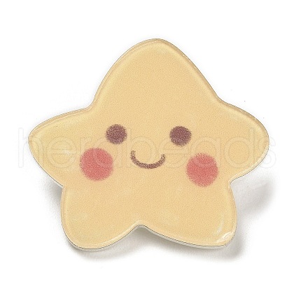 Cartoon Style Acrylic Brooch JEWB-D016-01I-1