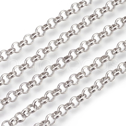Tarnish Resistant 304 Stainless Steel Rolo Chains CHS-L017-18F-1