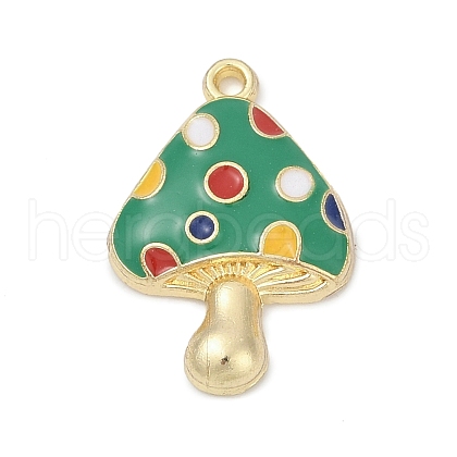 Alloy Enamel Pendants PALLOY-V003-04G-03-1