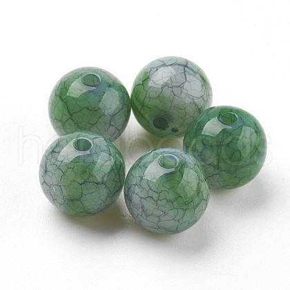 Crackle Acrylic Beads MACR-E025-20A-8mm-1