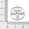 Non-Tarnish 304 Stainless Steel Pendants STAS-D036-09P-3
