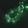 Luminous Handmade Lampwork Silver Foil Beads Strand FOIL-N029-03A-4