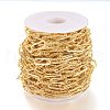 Brass Handmade Paperclip Chains CHC-M019-11G-4