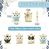 20Pcs 4 Colors Alloy Enamel Pendants FIND-YW0005-33-2