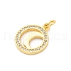 Brass Micro Pave Cubic Zirconia Pendants KK-D325-60G-03-2