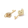 Brass Cubic Zirconia Pendants KK-K349-21-3