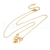 201 Stainless Steel Pendant Necklace for Women NJEW-F335-02G-01-2