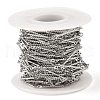 Tarnish Resistant 304 Stainless Steel Twist Link Chains CHS-G025-16P-3