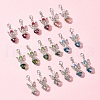 20Pcs 5 Colors Angel Glass Acrylic Pendants HJEW-FS00016-7
