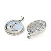 Opalite Flat Round Pendants X-FIND-A043-11P-2