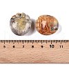 Natural Crazy Agate Footprint Figurines DJEW-N003-02G-3