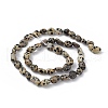 Natural Dalmatian Jasper Beads Strands X-G-B039-03A-2