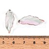Baking Painted Transparent Glass Pendants DGLA-N014-02D-3
