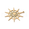 304 Stainless Steel Pendants STAS-K298-07G-2
