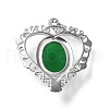 Natural Green Onyx Agate Pendants G-I322-04P-07-4