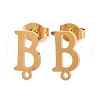 Ion Plating(IP) 304 Stainless Steel Stud Earrings FIND-Q103-01B-G-1