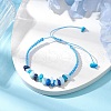 Adjustable Natural & Syntheti Gemstone Braided Bracelets for Women BJEW-JB10994-02-2
