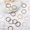 Craftdady 250Pcs 5 Colors Alloy Linking Rings FIND-CD0001-11-14
