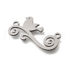 304 Stainless Steel Pendants STAS-S176-15P-2