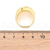Brass Micro Pave Clear Cubic Zirconia Rings for Women RJEW-U047-30G-5