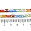 Electroplate Glass Beads Strands EGLA-D300-05-4