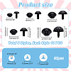 AHADERMAKER 5 Style Plastic Craft Dog Noses DOLL-GA0001-13-2