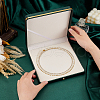 Square PU Leather Pearl Necklace Box LBOX-WH0002-06A-4
