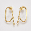 Left and Right 304 Stainless Steel Stud Earring Findings STAS-S079-142B-2