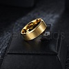 201 Stainless Steel Finger Rings for Women WG1765E-44-1