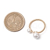 Shell Pearl Beads Cuff Rings RJEW-TA00186-3