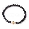 Opaque Acrylic Beads Stretch Bracelets BJEW-JB11605-01-2