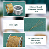   2 Boxes 2 Colors Round Polyester Metallic Cord OCOR-PH0002-68B-4