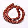 Natural Red Jasper Beads Strands G-F347-8x5mm-01-3