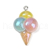 Transparent Resin Pendants RESI-R467-01P-01-1